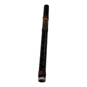 Indian handmade wooden hanuman Black and Red Flute/recorder